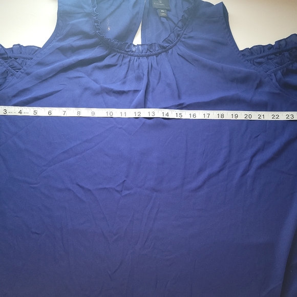 Worthington Cold Shoulder Long Sleeve Blouse Size XL - Picture 5 of 5